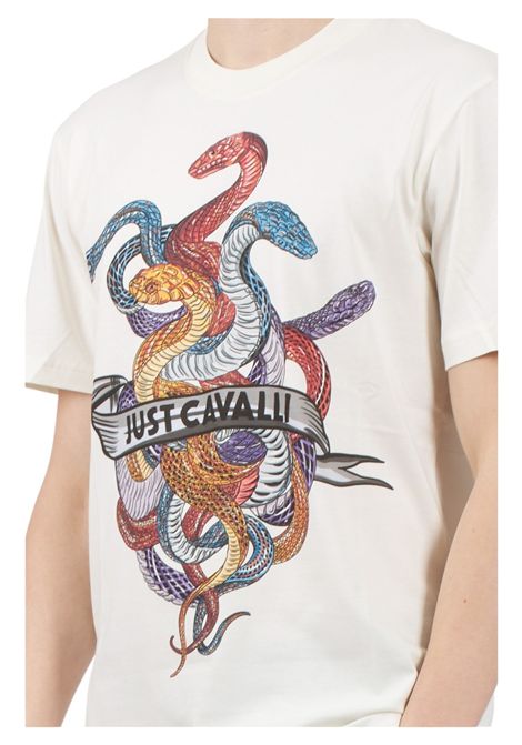 T-shirt con stampa grafica JUST CAVALLI | T-shirt | 78OAHT10 CJ500004